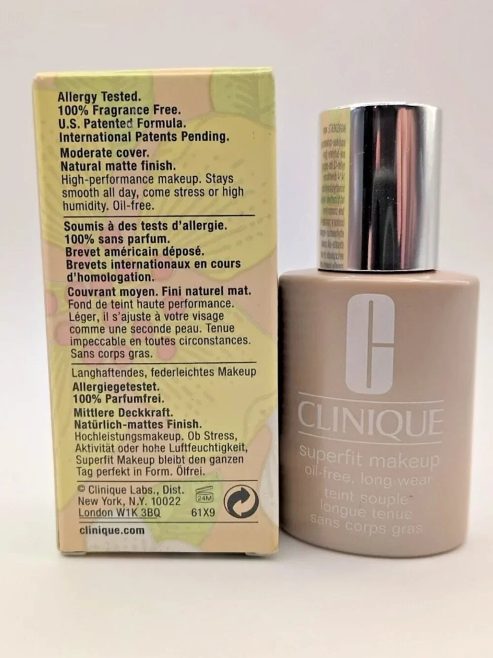Clinique Superfit Makeup Full Size 1 oz DISCONTINUED NIB Choose Shade! - Picture 2 of 5